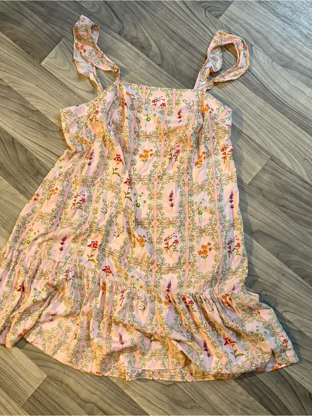 Pink Floral Summer Dress